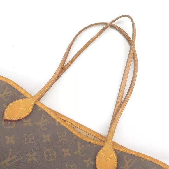 Auth Louis Vuitton Monogram Neverfull MM Tote Bag Brown - Picture 12 of 13